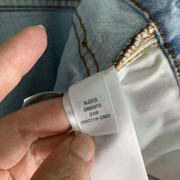 Madewell Plus Perfect Vintage Straight Jeans Womens 24W Distressed NWT $138 - Picture 13 of 16